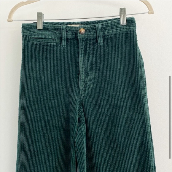 Madewell • Corduroy Slim Emmett Wide Leg Crop Pants - Picture 2 of 10